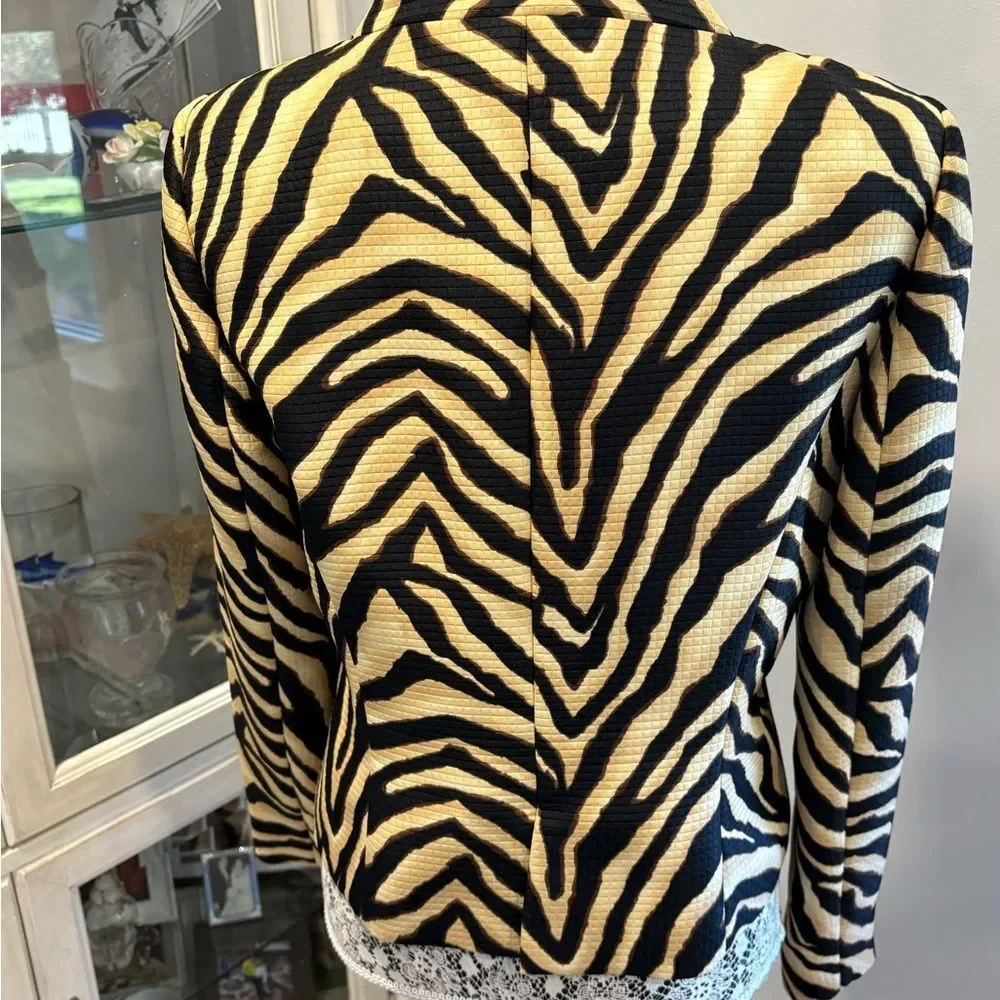 Liz Claiborne Zebra Pattern Blazer - Picture 12 of 14